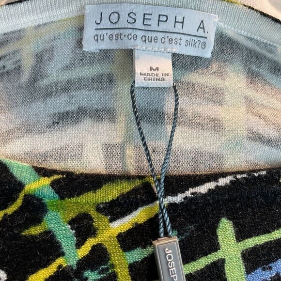 NWT Joseph A. Plaid Print Short Sleeve Top - Picture 6 of 8
